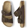 The Children’s Place Boys’ Boys Casual Slip on Double Buckle Slide Sandals(Brown)