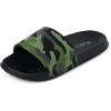 The Children’s Place Boys’ Boys Everyday Slip on Slide Sandals(Glow Camo)