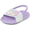 The Children’s Place Baby Girls’ And Toddler Everyday Slide Sandals With Backstrap(Silver Bow)