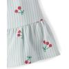 The Children’s Place Baby Girls’ and Newborn Ruffle Dressy Dress(Blue Cherry)