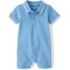 The Children’s Place Baby Boys’ And Newborn Everyday Romper(Pearl Blue)