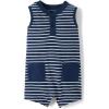 The Children’s Place Baby Boys’ And Newborn Everyday Romper(Tidal Stripe)