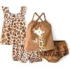 The Children’s Place Baby Girls’ And Newborn Summer Playwear 4 Piece Set(Giraffe 4 Pc)