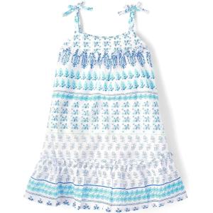 The Children’s Place,Baby-Girls,and Toddler Sleeveless Dress,Red Butterfly,9 Months,12 Months(Pastel Blue Tassels)