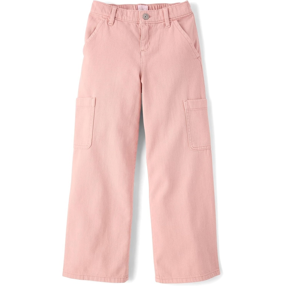 image:imageThe Childrens Place Girls Baggy Cargo JeansPink Melon