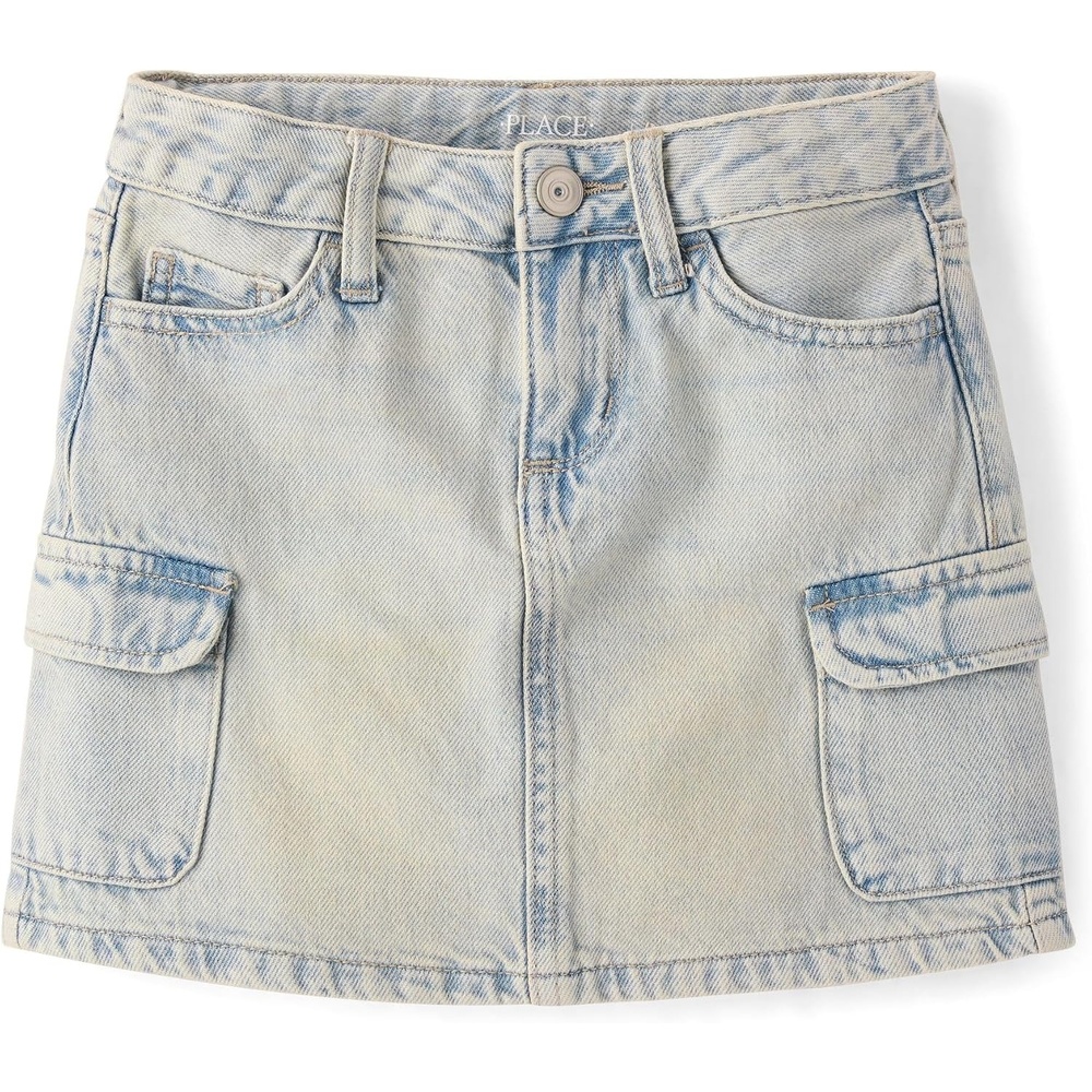 image:imageThe Childrens Place Girls Everyday Denim Skirts and SkortsTinsely Wash