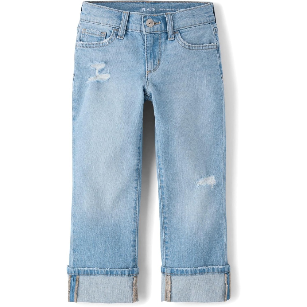 image:imageThe Childrens Place Girls Straight Leg JeansMylah Wash