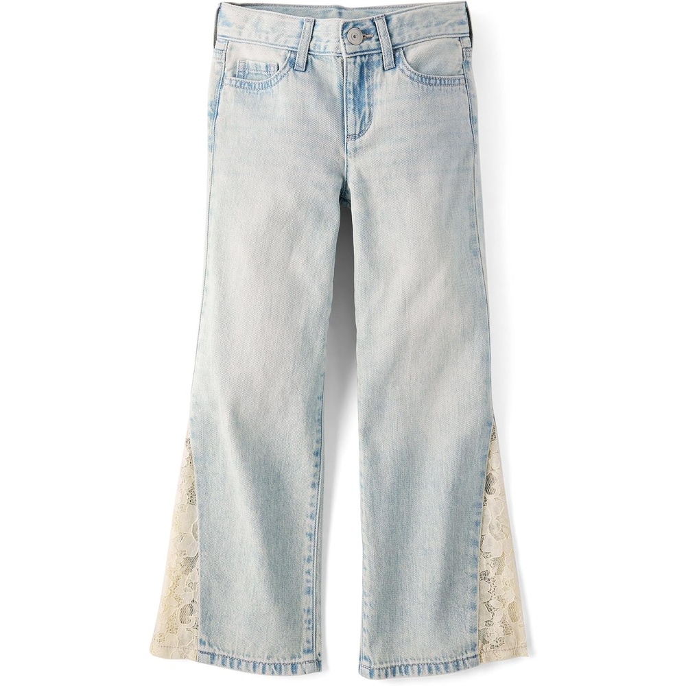 image:imageThe Childrens Place Girls Wide Leg JeansTinsley Wash