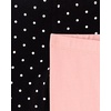 The Children’s Place Baby Girls’ and Toddler Print Leggings,4-Pack(Dots/Pink/Bows/Black)