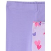 The Children’s Place Baby Girls’ and Toddler Print Leggings,4-Pack(Rainbows/Pink/Hearts/Purple)