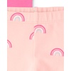 The Children’s Place Baby Girls’ and Toddler Print Leggings,4-Pack(Rainbows/Pink/Hearts/Purple)