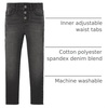 The Children’s Place Girls Straight Leg Jeans(Black Wash)