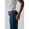 The Children’s Place Girls’ Wide Leg Jeans(Amble Wash Side Stud)