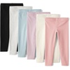 The Children’s Place Baby Girls and Toddler Assorted Solid Leggings, Multipacks(Pink Kiss 6-pack)
