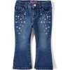 The Children’s Place Baby Girls’ and Toddler Flare Jeans(Embroided Rosalie Wash)