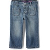 The Children’s Place Baby Girls’ and Toddler Wide Leg Jeans(Marla Wash)
