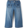 The Children’s Place Baby Girls’ and Toddler Wide Leg Jeans(Valley Wash)