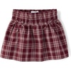The Children’s Place Girls’ Smocked Poplin Skort(Bittersweet Plaid)