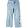 The Children’s Place Girls’ Wide Leg Jeans(Olly Wash)
