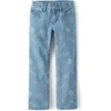 The Children’s Place Girls’ Wide Leg Jeans(Valley Wash Blue)
