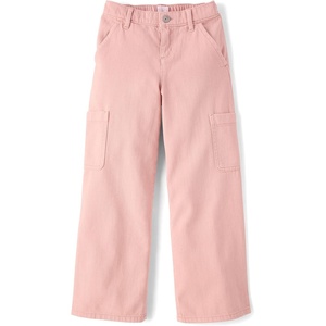 The Children’s Place Girls’ Baggy Cargo Jeans(Pink Melon)