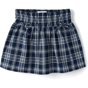 The Children’s Place Girls’ Smocked Poplin Skort(Tidal Plaid)