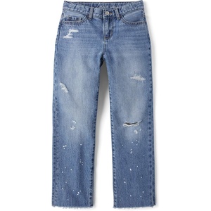 The Children’s Place Girls’ Wide Leg Jeans(Orchard Wash)