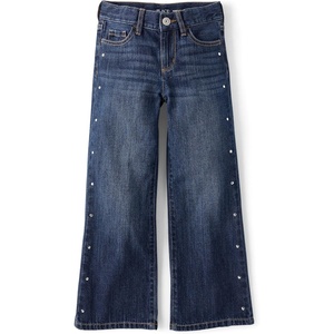 The Children’s Place Girls’ Wide Leg Jeans(Thea Wash)