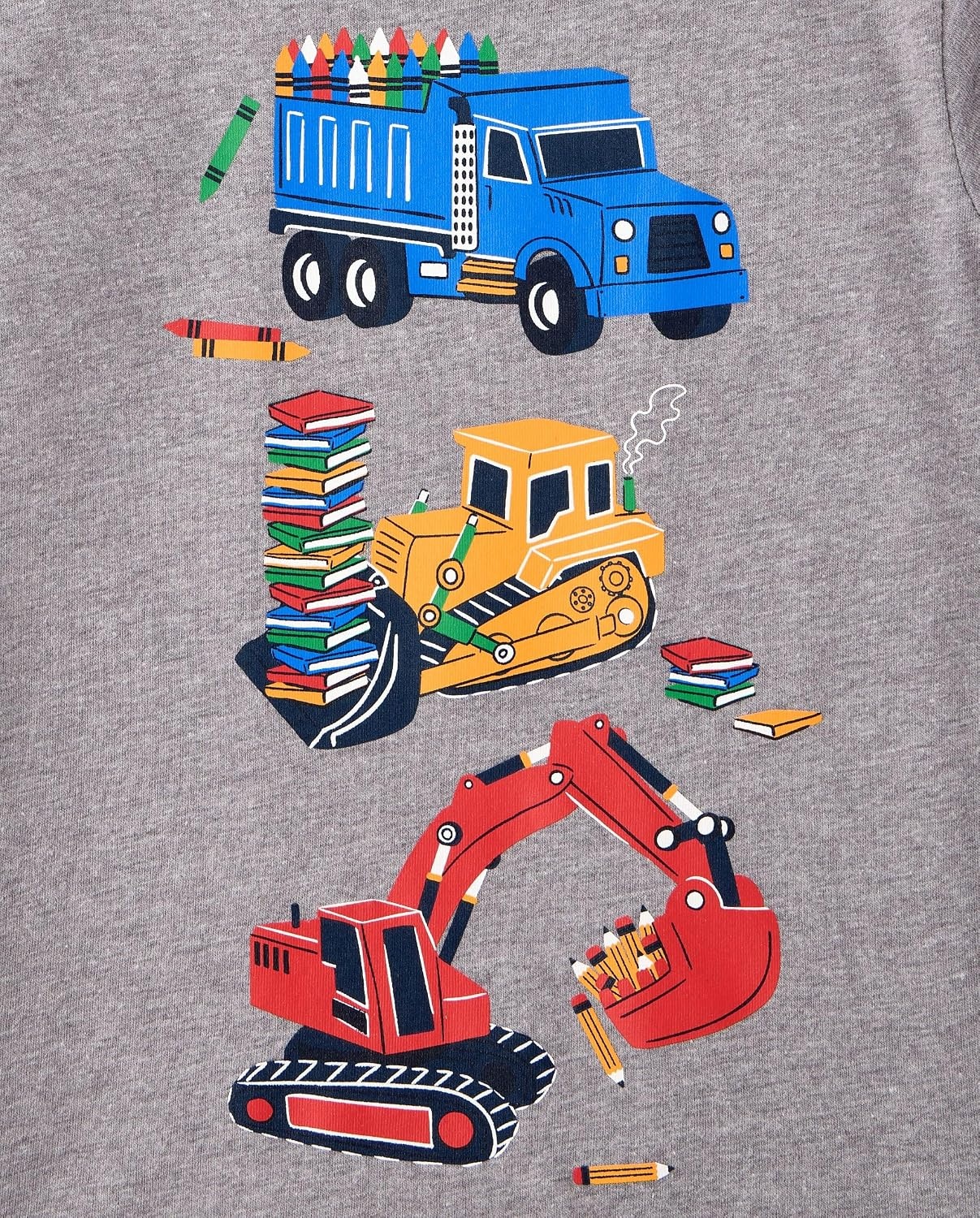 image:imageThe Childrens Place Baby Boys and Toddler Short Sleeve Graphic TShirts5PackDirtConstructionCrush It