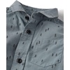 The Children’s Place Baby Boys’ and Toddler Long Sleeve Cotton Poplin Button Down Shirt(Thunderstorm)