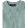 The Children’s Place Baby Boys’ and Toddler Long Sleeve Crew Neck Pullover Sweater(Mint Taffy)