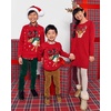 The Children’s Place Baby Boys’ and Toddler Long Sleeve Crew Neck Pullover Sweater(Red Reindeer)
