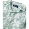 The Children’s Place Baby Boys’ and Toddler Poplin Short Sleeve Button Down Shirt(Mint Tropical)