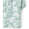 The Children’s Place Baby Boys’ and Toddler Poplin Short Sleeve Button Down Shirt(Mint Tropical)
