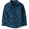 The Children’s Place Baby Boys’ and Toddler Long Sleeve Cotton Poplin Button Down Shirt(Ink Racecar)