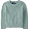 The Children’s Place Baby Boys’ and Toddler Long Sleeve Crew Neck Pullover Sweater(Mint Taffy)