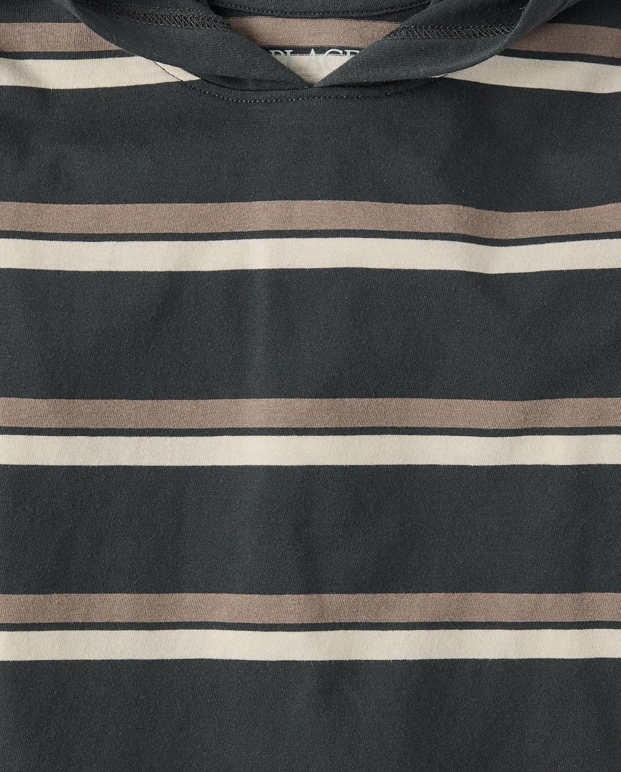 image:imageThe Childrens Place Boys Long Sleeve Hooded ShirtMotoroil Stripe
