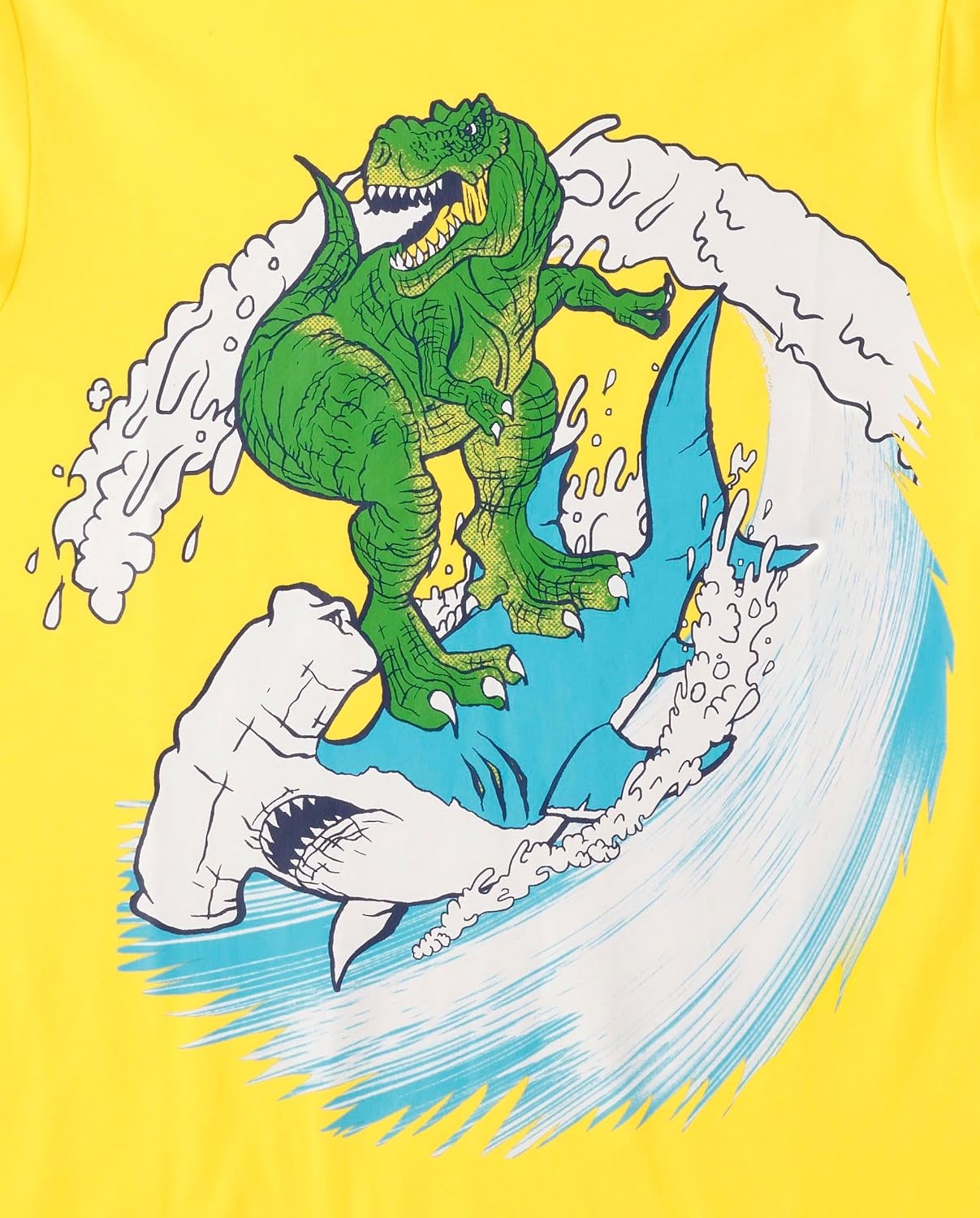 image:imageThe Childrens Place Boys Vehicle Short Sleeve Graphic TShirtsmultipacksAlohaSharkDino Surf