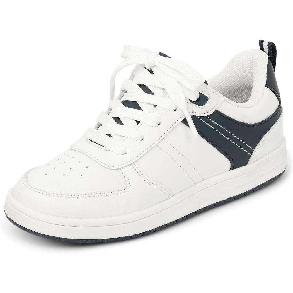 image:imageThe Childrens Place Boys Boys Everyday Casual Lace Up SneakersWhite Low Top