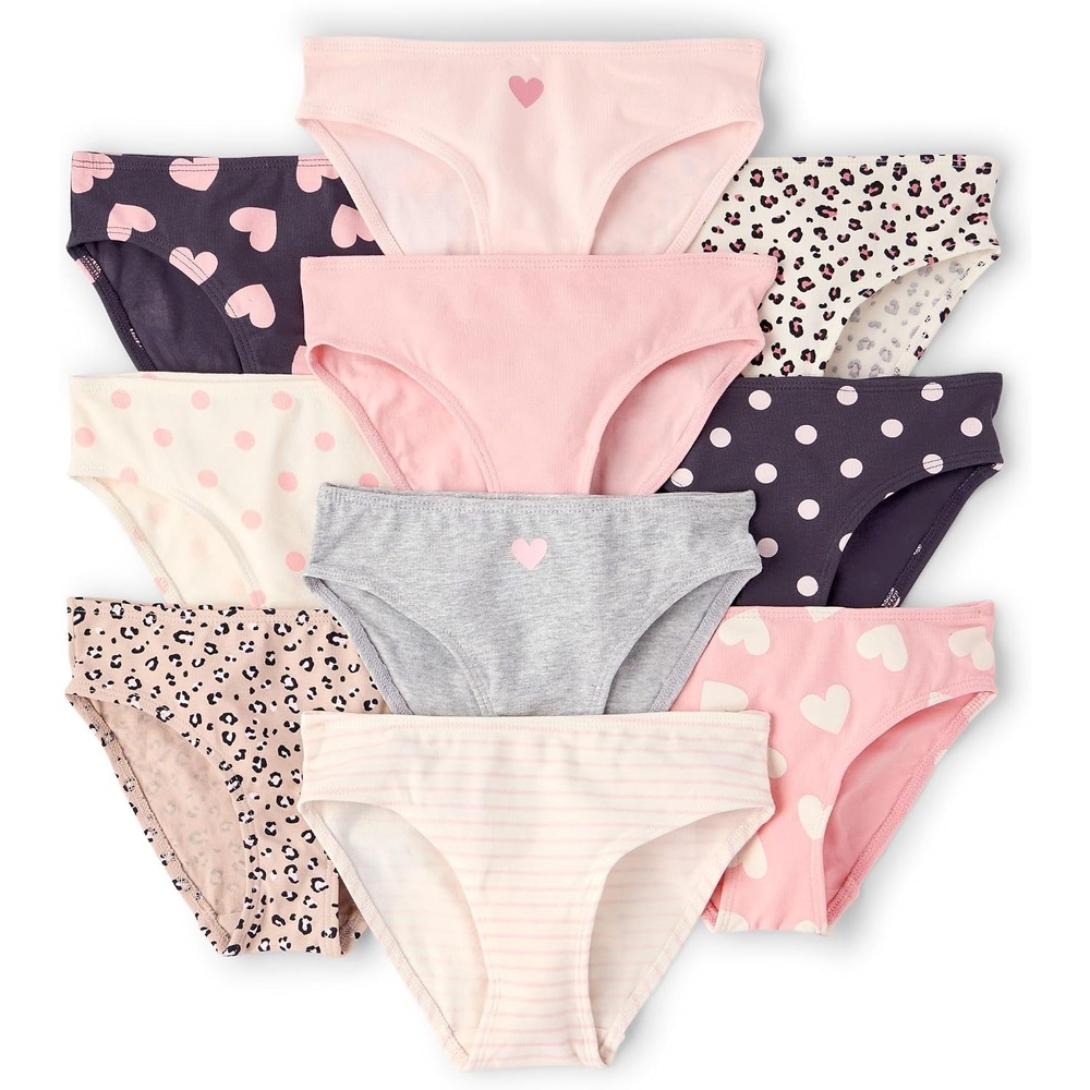 image:imageThe Childrens Place Girls Bikini Underwear10packLeopard