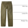 The Children’s Place Boys’ Baggy Jeans(Green Carpenter)