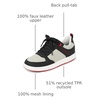 The Children’s Place Boys’ Boys’ Everyday Casual Lace Up Sneakers(Black Low Top)