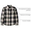 The Children’s Place Boys Long Sleeve Plaid Flannel Button Up Shirt(Black/White Plaid)