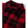 The Children’s Place Boys Long Sleeve Plaid Flannel Button Up Shirt(Red Buffalo Plaid)