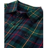 The Children’s Place Boys Long Sleeve Plaid Flannel Button Up Shirt(Spruce Plaid)