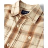 The Children’s Place Boys Long Sleeve Plaid Flannel Button Up Shirt(Tan Plaid)