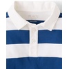 The Children’s Place Boys’ Long Sleeve Rugby Polo(Huron Blue)