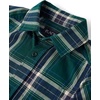 The Children’s Place Boys’ Short Sleeve Poplin Button Down Shirt(Balt Green Plaid)