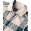 The Children’s Place Boys’ Short Sleeve Poplin Button Down Shirt(Haystack Plaid)