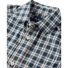 The Children’s Place Boys’ Short Sleeve Poplin Button Down Shirt(Ink Plaid)